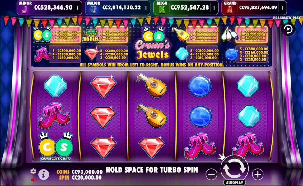Crown’s Jewels Slot at Crown Coins Casino